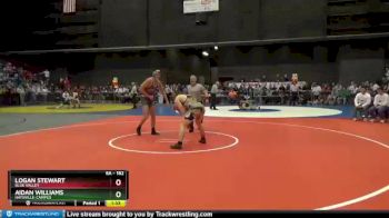 6A - 182 lbs Champ. Round 1 - Aidan Williams, Haysville-Campus vs Logan Stewart, Blue Valley