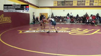 138 lbs Champ. Round 2 - Maci Stemmons, Menlo College vs Ruby Contreras Martinez, Fresno City College