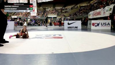 Intermediate Boys - 63 lbs Cons. Semis - Santino Castillo vs Aaron Murphy, Nomad Wrestling Club