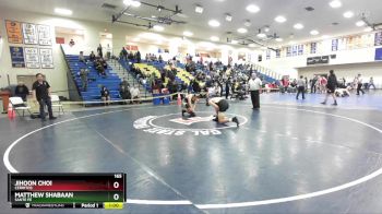 165 lbs 3rd Place Match - Jihoon Choi, Cerritos vs Matthew Shabaan, Sante Fe