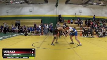 190 lbs Cons. Round 3 - Jacob Slack, Olentangy Orange vs Francesco Salvino, Washington (massilon)
