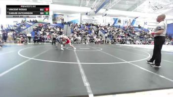 132 lbs 1st Place Match - Vincent Rosas, Maize vs Caeleb Hutchinson, Manhattan