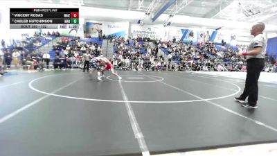 132 lbs 1st Place Match - Vincent Rosas, Maize vs Caeleb Hutchinson, Manhattan