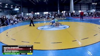 126 lbs Quarterfinals (8 Team) - Soloman Randall, HEADHUNTERS - GREEN vs Keaton Crawford, NORTH CAROLINA WRESTLING FACTORY - BLUE