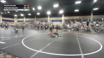 102 lbs Round Of 32 - Miller Williams, Black Cat WC vs Santiago Guillent, Poway Elite