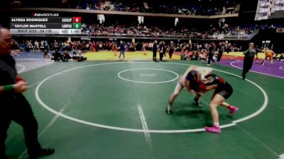 5A 138 lbs Semifinal - Taylor Martell, Lampasas vs Alyssa Rodriguez, Lubbock Cooper