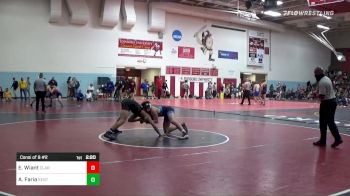 165 lbs Consi Of 8 #2 - Ethan Wiant, Clarion vs Aidan Faria, Kent State - Unatt