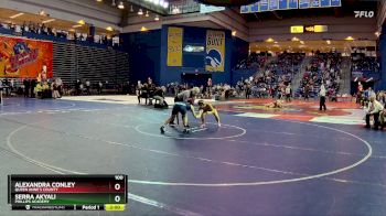 100 lbs Champ. Round 1 - Alexandra Conley, Queen Anne`s County vs Serra Akyali, Phillips Academy