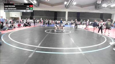 93 lbs Quarterfinal - Liam Fecanin, Cordoba Trained MS vs Cal DiStefano, Shore Thing Wave