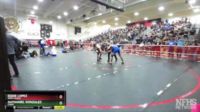 132 lbs Champ. Round 1 - Eddie Lopez, West Covina vs Nathaniel Gonzalez, Chino