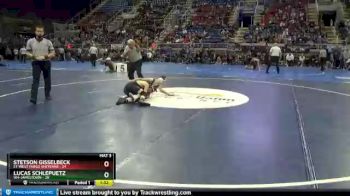 113 lbs Quarterfinals (8 Team) - Stetson Gisselbeck, E1-West Fargo Sheyenne vs Lucas Schlepuetz, W4-Jamestown