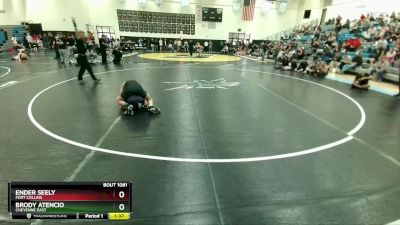 128-131 lbs Round 4 - Ender Seely, Fort Collins vs Brody Atencio, Cheyenne East