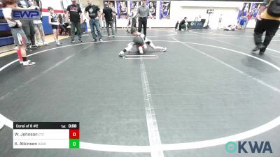 64 lbs Consi Of 8 #2 - Wilder Johnson, Comanche Takedown Club vs Kolt Atkinson, Husky Wrestling Club