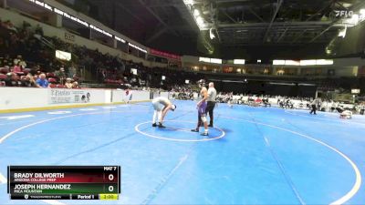 150 lbs Champ. Round 2 - Brady Dilworth, Arizona College Prep vs Joseph Hernandez, Mica Mountain