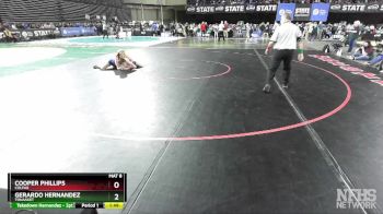 1B/2B 126 Semifinal - Gerardo Hernandez, Tonasket vs Cooper Phillips, Colfax