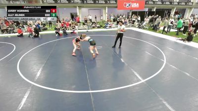 Junior Girls - 120 lbs Cons. Round 2 - Avery Horning, Ohio vs Ally Jelinek, Big Game Wrestling Club