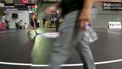 Schoolboys - 96 lbs Champ. Round 2 - James Hin, Red Wave Wrestling vs Zane Luttrell, Jr. Broncos Wrestling Club