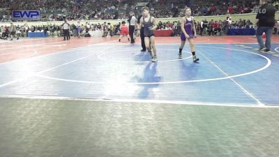 84 lbs Round Of 32 - Carson Low, Mustang Middle School vs Jacob Taylor, Chieftain Wrestling Club