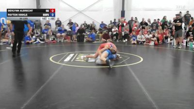 56 lbs Rr Rnd 7 - Devlynn Albrecht, Badger Girls Elite - W vs Payton Hinkle, MGW Monkey Business - W