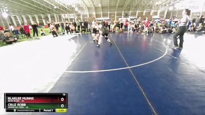 150 lbs Round 2 (4 Team) - Blaklee Munns, Bear RIver vs Cruz Robb, American Fork