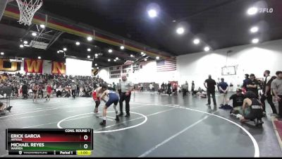 120 lbs Cons. Round 1 - Erick Garcia, Artesia vs Michael Reyes, Warren