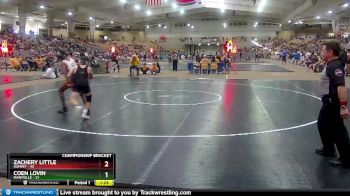 126 lbs Quarterfinals (8 Team) - Coen Lovin, Maryville vs Zachery Little, Summit