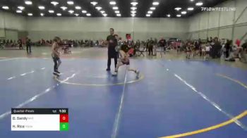 61 lbs Quarterfinal - Dakota Sandy, Mat Assassins Wrestling Club vs Hogan Rice, Pound Town