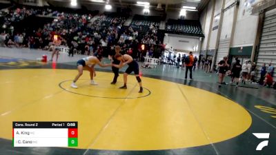 175 lbs Cons. Round 2 - Cesar Cano, Bryan Youth Wrestling vs Afton King, Bancroft-Rosalie