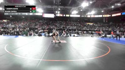 3A 106 lbs Cons. Round 2 - Joseph Davis, Butte County vs Blade Capell, West Jefferson