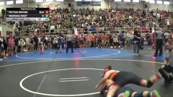 157 lbs Round 1 - Montana Kinzy, Teays Valley vs Peyton Groves, Wilmington Ladies Freestyle Wr