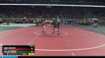 D4-140 lbs Champ. Round 1 - Seth Grooms, Perry vs Dillan Parent, Whittemore-Prescott