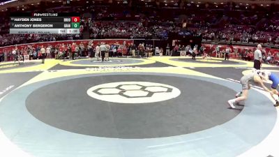 D2-106 lbs Champ. Round 1 - Anthony Bergeron, Granville vs Hayden Jones, Brookville