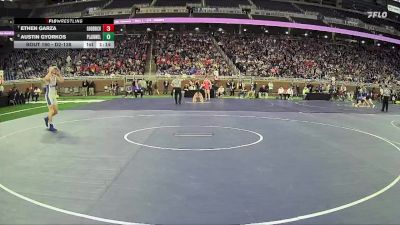 D2-138 lbs Quarterfinal - Austin Gyorkos, Plainwell HS vs Ethen Garza, Goodrich HS