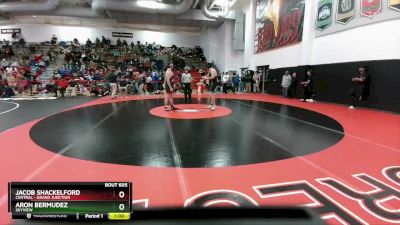 215 lbs Cons. Round 4 - Aron Bermudez, Skyview vs Jacob Shackelford, Central - Grand Junction