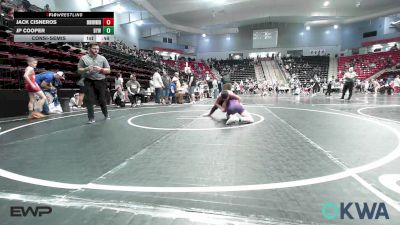 88 lbs Consolation - Jack Cisneros, Skiatook Youth Wrestling vs JP Cooper, Bristow Elementary Wrestling Club