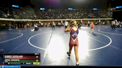 95 lbs Round 5 - Aubrey Hoveland, Riverhawk Wrestling Club vs Piper Zamastil, Iowa