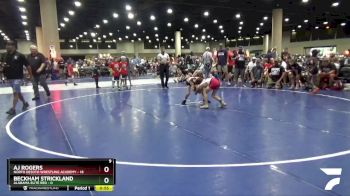 65 lbs Round 1 (8 Team) - AJ Rogers, North Desoto Wrestling Academy vs Beckham Strickland, Alabama Elite Red