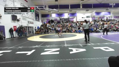 Boys 287 lbs 3rd Place Match - Ethan Phillips, West Valley Boys vs Hunter Clements, Lassen Boys