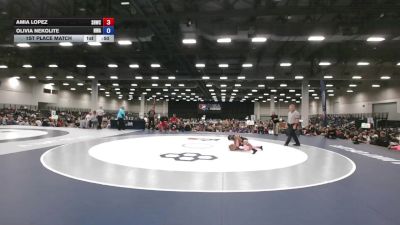 51-55.7 lbs 1st Place Match - Amia Lopez, Savage House Wrestling Club vs Olivia Nekolite, Nebraska Wrestling Academy