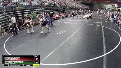 110 lbs Round 4 (6 Team) - Anthony Zuranski, Indiana Gold vs Westin Wright, Kansas Copperheads