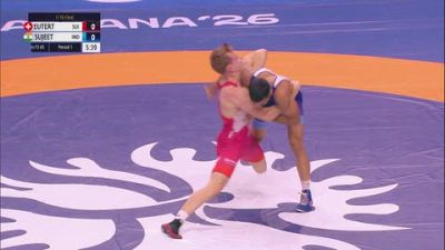 65 kg Qualif. - Nino Leutert, Switzerland vs Sujeet Sujeet, India