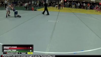 105 lbs Quarterfinal - Brayden Tobin, Flat Earth Wrestling Club vs Bennett Stowe, Elk River