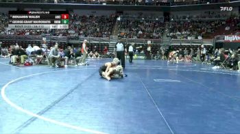 3A-113 lbs Champ. Round 2 - Benjamin Walsh, Ankeny vs George-Grant Mavromatis, Valley, West Des Moines