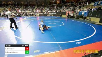 80 lbs Round Of 32 - Luke Brown, Simmons Academy Of Wrestling vs Dylan Daugherty, Ohio Crazy Goats