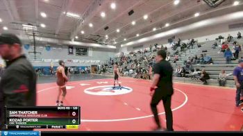 125 lbs 1st Place Match - Sam Thatcher, Diamondville Wrestling Club vs Kozad Porter, CWC Thunder