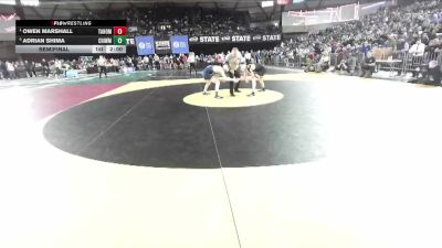 Boys 4A 126 lbs Semifinal - Owen Marshall, Tahoma vs Adrian Shima, Chiawana