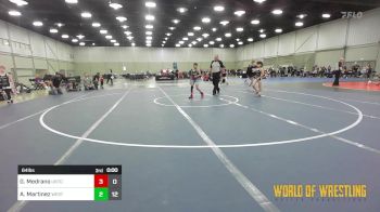 68 lbs Rr Rnd 3 - Aaron Delgado, Untouchables 12u White vs Elijah Jensen, West Coast Riders 12U