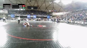 Boys 4A 132 lbs Cons. Round 2 - Hunter Jobe, Arlington vs Damian Lang, Newport (Bellevue)