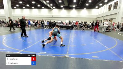 120 lbs C-8 #1 - Eric Hoselton, Illinois vs Cameron Haines, Florida