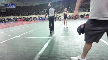 100 lbs Round Of 32 - Sicilie Lomeli, Shawnee Takedown Club vs Ahlanna Colon-Wright, Central Middle School